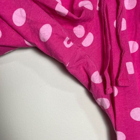 Disney Minnie Mouse Women's Pink Polka Dot Pajama Capris - Picture 5 of 9